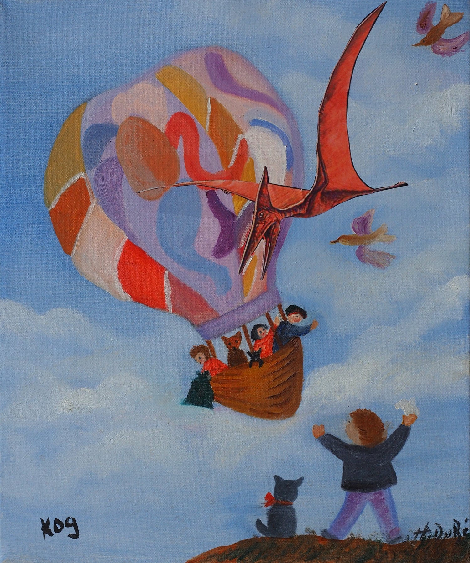 The Journey Of The Pterodactyl \ Le Voyage Du Ptérodactyle Toile